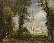 John Constable Salisbury Cathedral from the Bishop's Grounds (mk09) oil painting reproduction